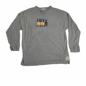 VINTAGE 90s/Y2K Fat Albert x Fubu‎ gray long sleeve shirt XL